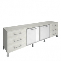 YALTA LT-TS 4.2R Снежная Патина Тумба модульная четырехсекционная