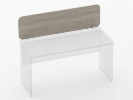 Glassy 5.14.14 Дуб сантана светлый Экран разделительный прямой