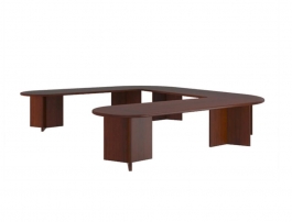 DAVOS 5-03 Темный орех Система столов переговоров