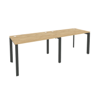 ONIX O.MP-RS-2.2.7 Тиквуд Светлый/Антрацит Рабочая станция на П-образном м/к