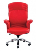 Виктория D100 Красное Виктория D100 Красное Кресло с высокой спинкой на крестовине