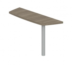 Wing WN.103.OD.OD Дуб темный Wing WN.103.OD.OD Дуб темный Приставка боковая большая на 1 опоре