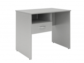 (S-900) L с левой подвесной тумбой Серый Стол письменный