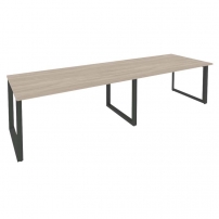 ONIX O.MO-PRG-2.4 Дуб Аттик/Антрацит ONIX O.MO-PRG-2.4 Дуб Аттик/Антрацит Стол переговорный (2 столешницы)
