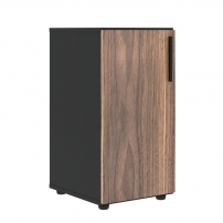VELION VENEER VRLCS 40.1 L Американский орех Яшма черная Шкаф-колонка с глухой малой дверью (левый)