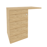 ONIX O.TPU-4 TIP Тиквуд Светлый Тумба приставная (TIP-ON) (универсальная л/пр)