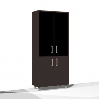 В430.5 Венге магия Стеллаж стекло тонированное