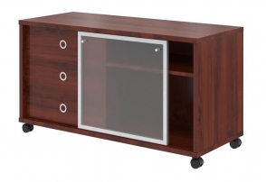 В 202.2 Бургунди В 202.2 Бургунди Тумба мобильная с дверью купе