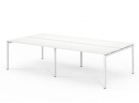 TOUR L bench 240x143 W3 Белый Бенч на 4 рабочих места