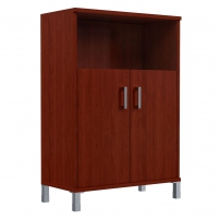 В420.2 Бургунди Стеллаж с дверью ДСП