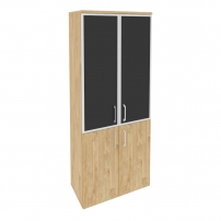 ONIX O.ST-1.2R black Тиквуд Светлый Шкаф высокий широкий