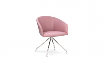 Чарли на крестовине без колес D80Р Розовый Кресло