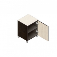 Р.Т-1 Венге/Дуб молочный Тумба подкатная