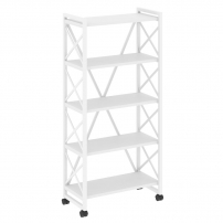 LOFT VR.L-MST.K-5.8 Металл белый Белый Бриллиант LOFT VR.L-MST.K-5.8 Металл белый Белый Бриллиант Стеллаж на колесных опорах - 5 полок