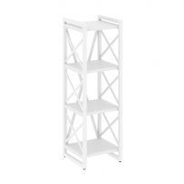 LOFT VR.L-MST.O-4.4 Металл белый Белый Бриллиант LOFT VR.L-MST.O-4.4 Металл белый Белый Бриллиант Стеллаж на регулируемых опорах - 4 полки
