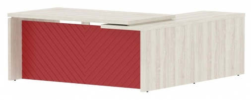 Torr LUX TLCT 1820 L Сосна Эдмонд Красный Torr LUX TLCT 1820 L Сосна Эдмонд Красный Стол руководителя левый