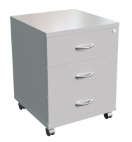 RECEPTION STEEL 19300 Белый Тумба подкатная с центральным замком