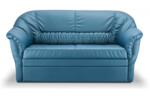 Премьер 2 Голубой (кожа) Премьер 2 Голубой (кожа) Диван двухместный