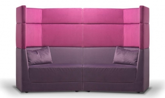 Элемент 03 Розовый/Лиловый Элемент 03 Розовый/Лиловый Диван модульный с трехъярусной спинкой