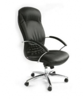 Кардинал D100 Черное Кардинал D100 Черное Кресло с высокой спинкой на крестовине