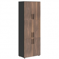 VELION VENEER VRHCS 80.8 Американский орех Яшма черная Шкаф с 3 комплектами глухих малых дверей