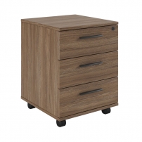 ASTI AST33930304 Дуб Тумба подкатная с 3 ящиками, древесный