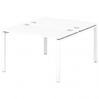 Sentida S-41 Белый Стол-тандем на металлокаркасе