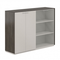 Atlas NZ-0315+NZ-0325.BT.GS.GL Бренсон Трюфель Серый камень Шкаф средний двойной