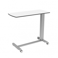 EUREKA ERK-BF-1006, белый Передвижной приставной столик с регулировкой по высоте