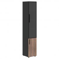 VELION VENEER VRHCS 40.2 R Американский орех Яшма черная Шкаф-колонка комбинированный (правый)