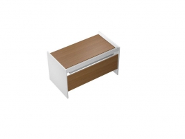 Profiquadro КВ 1202 БН Орех ногаро/белый премиум Profiquadro КВ 1202 БН Орех ногаро/белый премиум Стол письменный c ProSystem