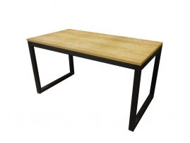 СО-С1500 Сосна черный-натуральный Стол обеденный