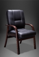 BONN BD LX кожа Бежевая-дерево Орех Тай Кресло руководителя