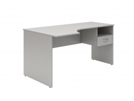 SET160-1 L c подвесной тумбой Белый SET160-1 L c подвесной тумбой Белый Стол письменный левый