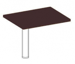 В305.1 Бургунди В305.1 Бургунди Элемент переговорного стола на опоре