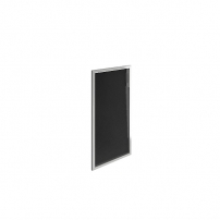 YALTA LT-S3R Л black Дверь стекло в раме Lacobel