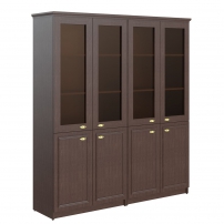 RHC 180.2 Венге Шкаф высокий 2-х секционный комбинированный