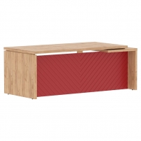 Torr LUX TLCT 209 L Дуб Бофорд Красный Стол руководителя левый