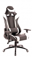 Everprof Lotus S6  Экокожа Черный Белый Кресло геймерское