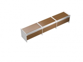 Profiquadro КВ 1203-3 БН Орех ногаро/белый премиум Profiquadro КВ 1203-3 БН Орех ногаро/белый премиум Рабочая станция c ProSystem