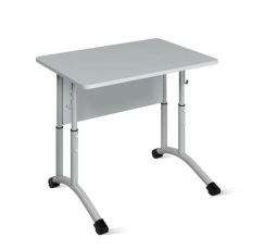 1-местный регулируемый (рост 3-5) 700х500 мм ЛДСП Бук/Металл Серый Стол ученический