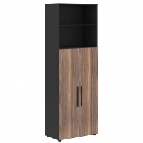 VELION VENEER VRHCS 80.6 Американский орех Яшма черная Шкаф с глухими средними дверьми