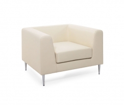 EVA UP 1 Chrome Ivory 22042 Кресло