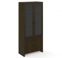 WOOD LA202 NA WOOD Шкаф комбинированный, кант орех