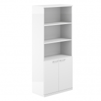 AG.220.WH.WH.WH AG.220.WH.WH.WH Шкаф 5 ур. 800х400х1833 полуоткрытый
