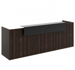 Factory Cotto L308 стекло 200 Дуб жженый Черный Стойка ресепшен