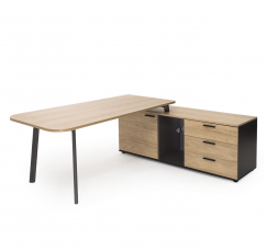 FLEX 135B1816+135T020 Стол на опорной тумбе правый