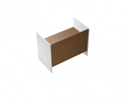 Profiquadro КВ 1215 БН Орех ногаро/белый премиум Profiquadro КВ 1215 БН Орех ногаро/белый премиум Стол письменный