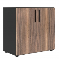 VELION VENEER VRLCS 80.1 Американский орех Яшма черная Шкаф с глухими малыми дверьми