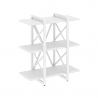 LOFT VR.L-MST.O-3.4V Металл белый Белый Бриллиант LOFT VR.L-MST.O-3.4V Металл белый Белый Бриллиант Стеллаж на регулируемых опорах - 3 полки